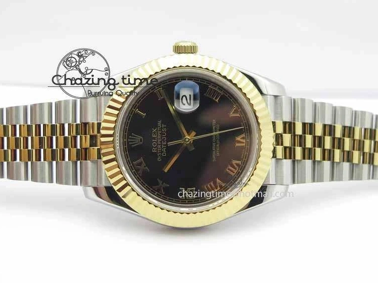 0210 DateJust II 41mm SS YG BP Maker Best Edition Black Roman Dial On Jubilee Bracelet A DailyWear 3665